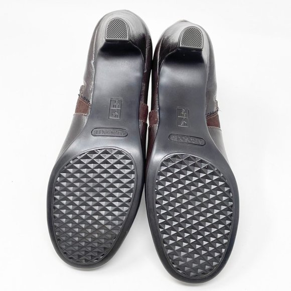 Aerosoles Womens Brown Vegan Leather Side Zip Bootie Size 7 - Picture 10 of 13